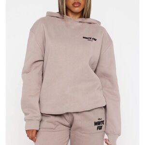 White Fox Boutique Taupe Hoodie